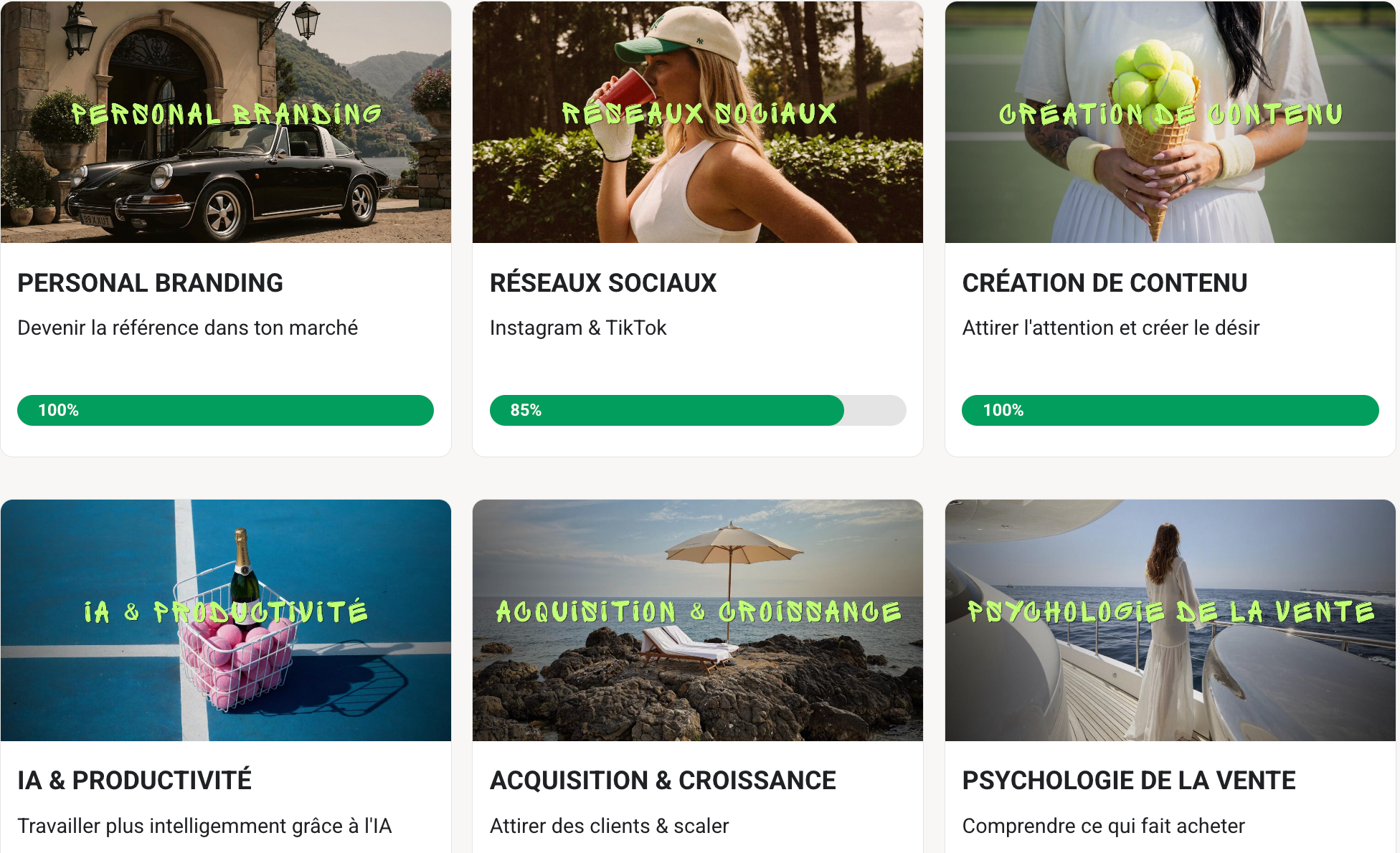Coachings de groupe hebdomadaires en direct Legacy